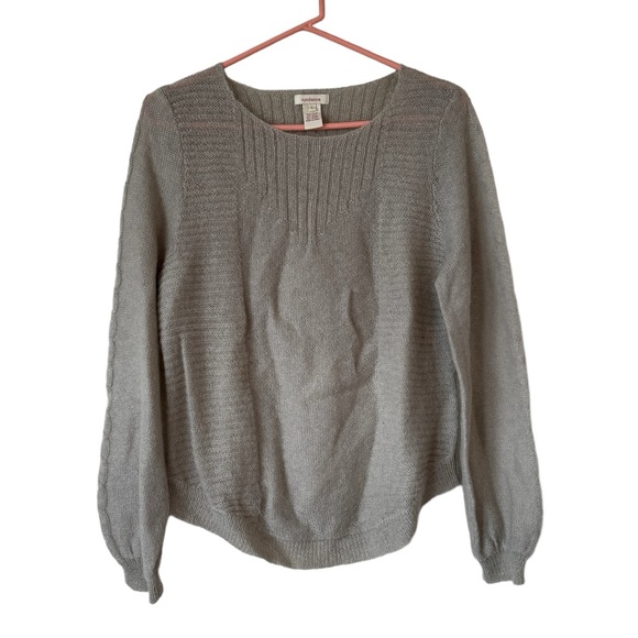 Sundance Tan Wool Mohair Blend Sweater Pullover Sheer Light Boho - Picture 1 of 6